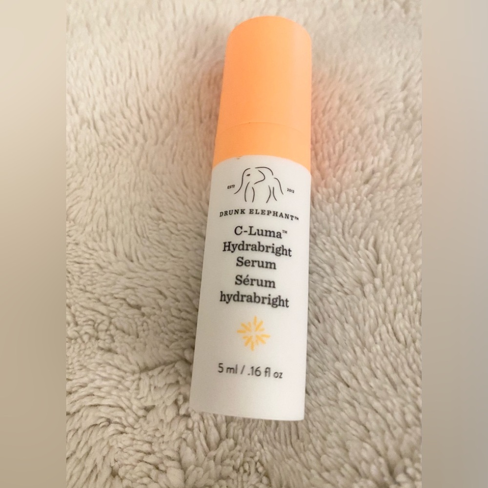 Drunk Elephant C-Luma Hydrabright serum and virgin marula luxury facial oil set